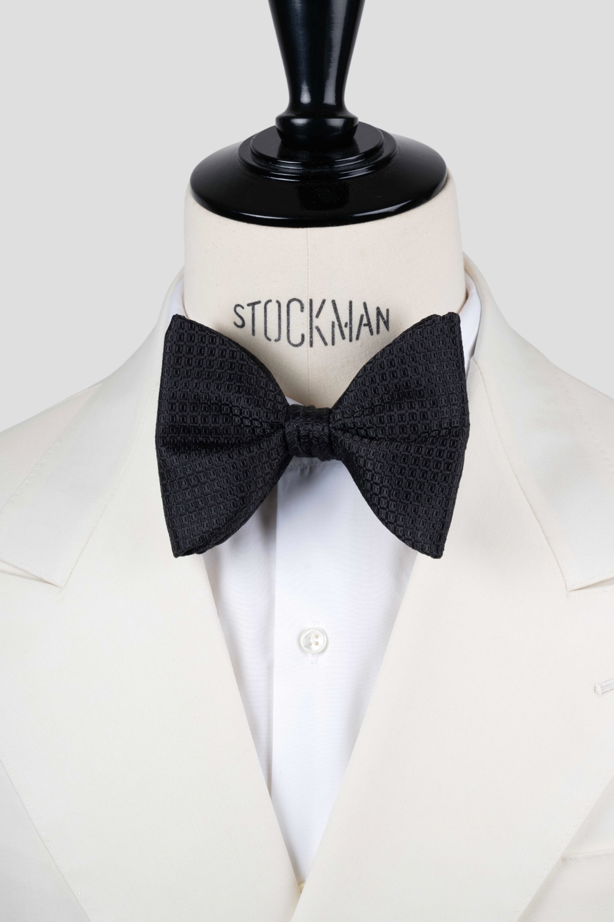 Noeud papillon "Dare in Paris", soie piquée, noir