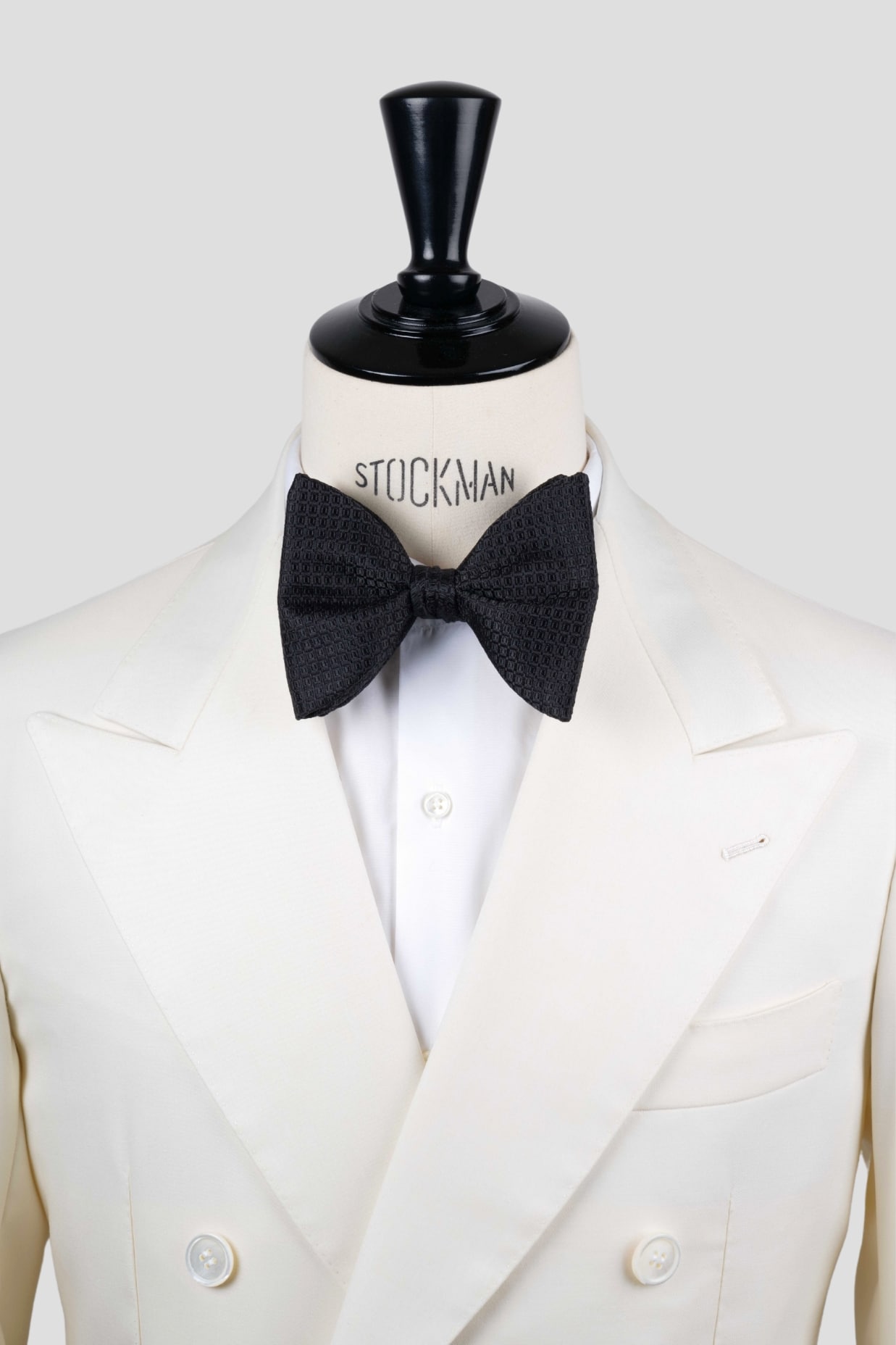 Noeud papillon "Dare in Paris", soie piquée, noir